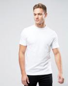 Jack & Jones Premium Slim High Neck T-shirt - White