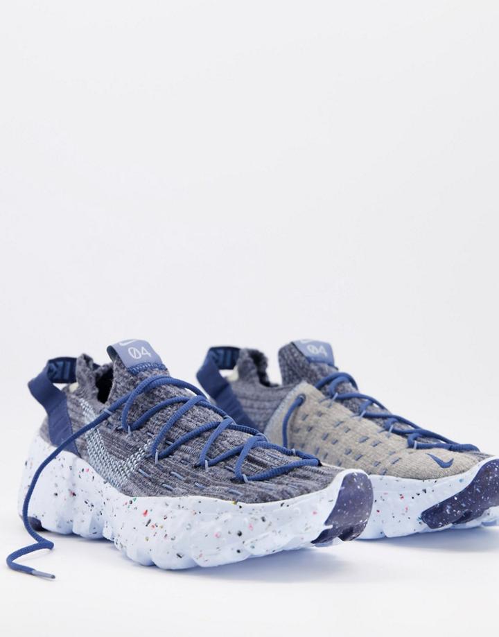 Nike Space Hippie 04 Flyknit Sneakers In Blue
