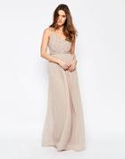 Vila Maxi Dress With Embellished Detail - Etherea