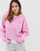 Abercrombie & Fitch Sweatshirt With Puff Logo - Pink