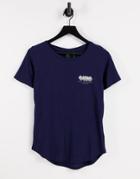 G-star Logo T-shirt In Navy