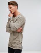 Jack & Jones Originals Sweatshirt With Faux Layer Sleeves - Gray