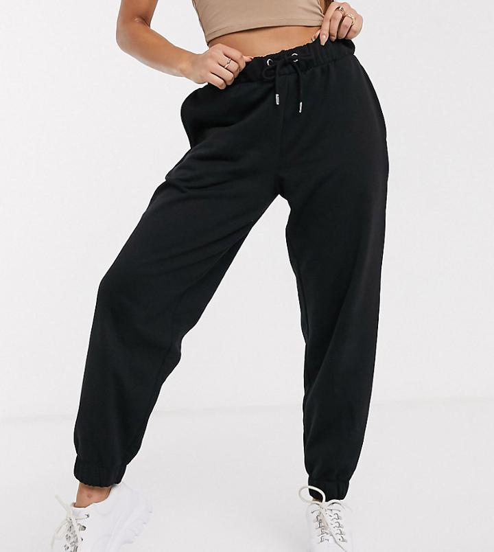 Asos Design Petite Lounge Black Brushed Jogger