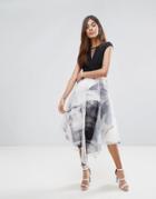 Coast Organza Full Midi Dress - Multi