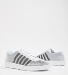K Swiss Addison Pique Sneakers In White - White