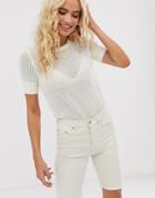 & Other Stories Knitted Top In White - White