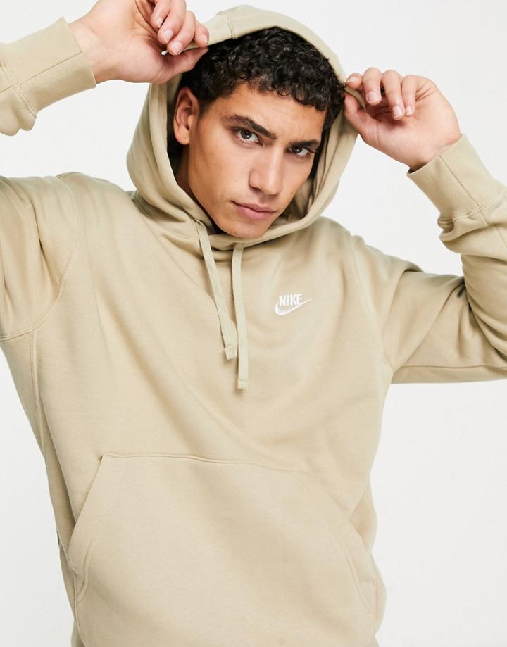 Nike Club Hoodie In Limestone-neutral