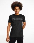 Calvin Klein Jeans Shadow Logo T-shirt In Black