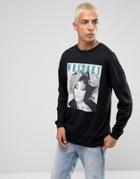 Asos Whitney Oversized Long Sleeve T-shirt - Black