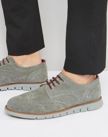 London Brogues Gatz Derby Shoes - Gray