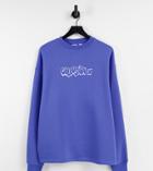 Collusion Oversized Sweatshirt In Blue - Part Of A Set-blues