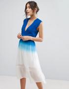 Adelyn Rae Ombre Dress - Blue