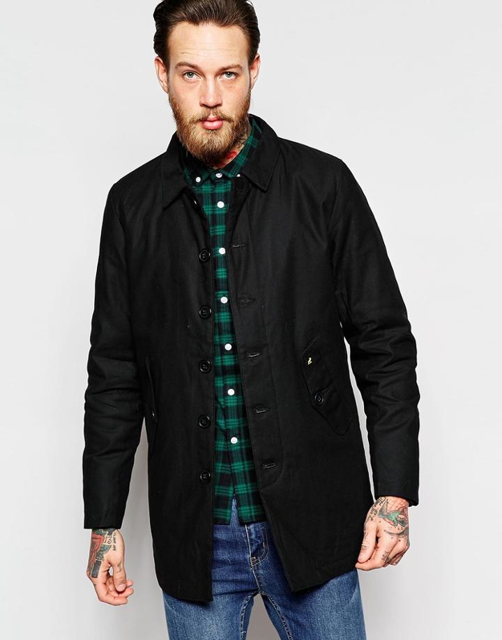 Fat Moose Canvas Law Jacket - Black