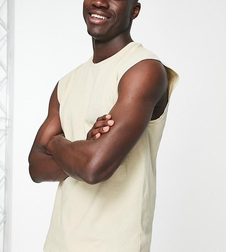Hiit Oversized Tank In Stone-neutral
