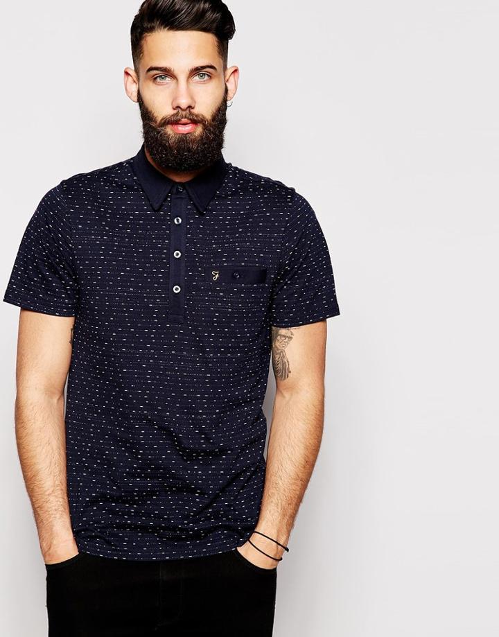 Farah Polo Shirt With Pocket - Red Chilli