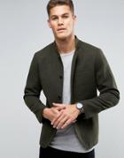 Selected Homme Slim Button Up Blazer In Wool - Gray