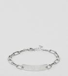 Designb Id Chain Bracelet In Sterling Silver Exclusive To Asos - Silver