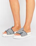 Asos First Class Bow Chunky Sandals - Multi