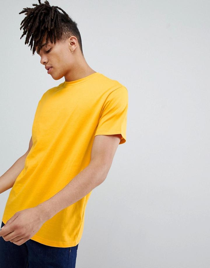 Weekday Alan T-shirt Yellow - Yellow