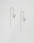 Selected Femme Zandra Dangle Through & Through Earrings - Silver