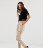 Glamorous Cigarette Pants In Gingham