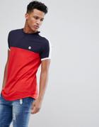 Le Breve Panel T-shirt - Red