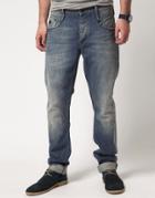 Denham Skin Agb Jeans Slim Fit Mid Wash - Blue
