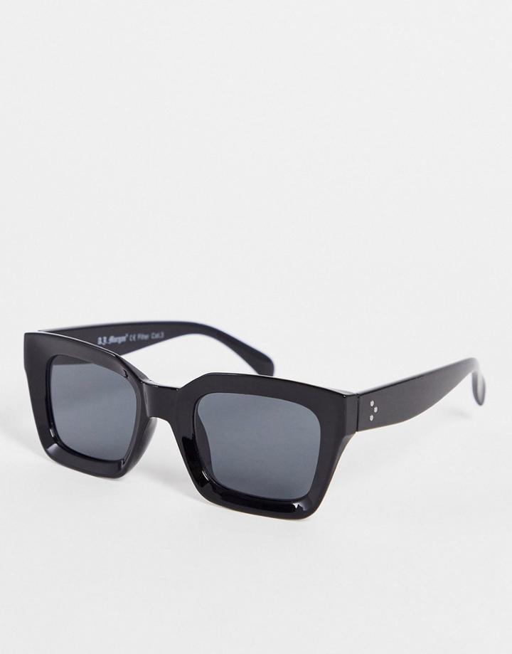 Aj Morgan Potent Square Sunglasses In Black