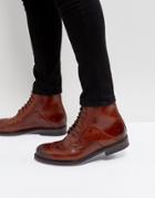 Ted Baker Miylan Brogue Boots - Tan