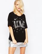 Love Moschino Starburst T-shirt - Black