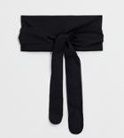 Asos Design Curve Fabric Obi Belt-black