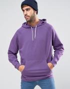Asos Oversized Hoodie In Purple - Purple