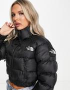 The North Face Phlego Synth Cropped Puffer Jacket In Black