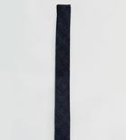 Noak Tie With Blade Hem In Fleck - Navy