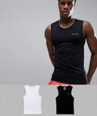 Asos 4505 Muscle Vest With Quick Dry 2 Pack Save - Multi