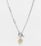 Reclaimed Vintage Inspired T Bar Coin Necklace In Mixed Metal-multi