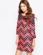 Traffic People Checkmate Shift Dress