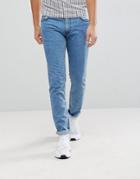 Love Moschino Slim Fit Jeans With Back Pocket Logo - Blue