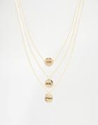 Monki Lucky Brave Unique Layered Necklace - Gold