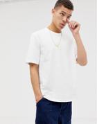 Asos White Loose Fit Heavyweight T-shirt In White - White