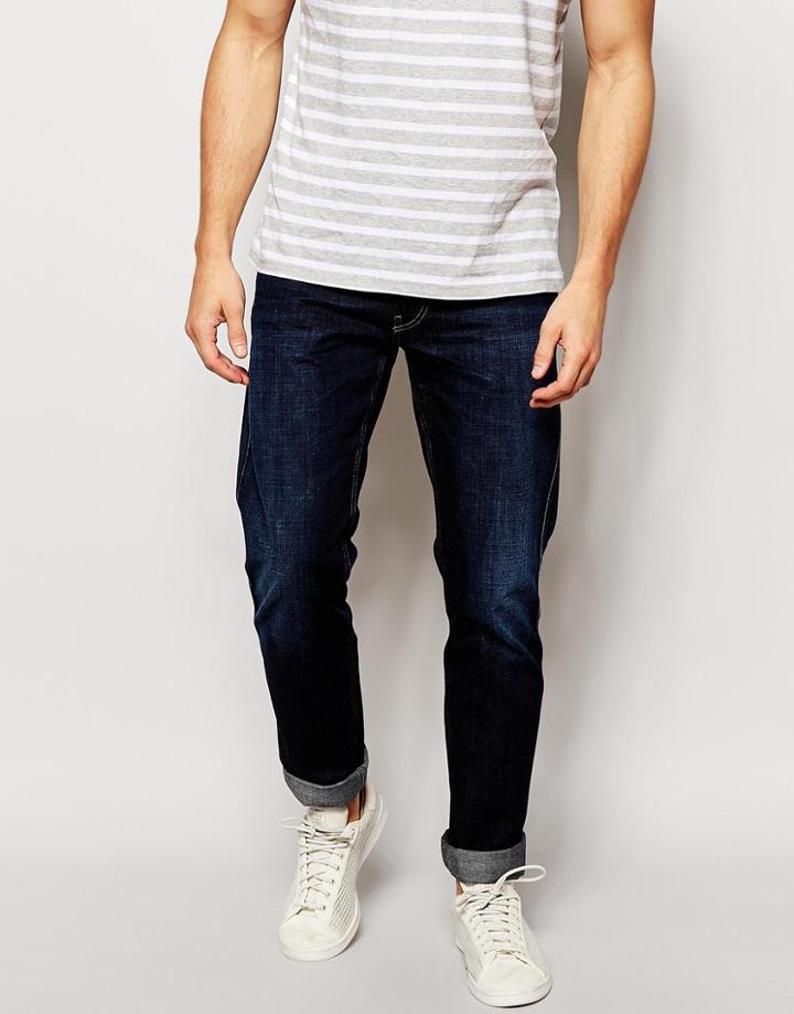 Replay Jeans Anbass Slim Fit 3d Dark Wash - Dark 3d Wash