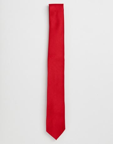 Burton Menswear Tie In Red - Red