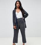 Asos Edition Petite Embellished Pants - Navy