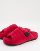 Ugg Fluffy Slide Slippers In Red