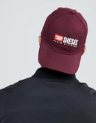 Diesel Logo Cap Burgundy - Red