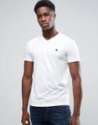 Abercrombie & Fitch V Neck T-shirt Slim In White - White