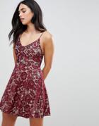 Ax Paris Lace Skater Dress - Multi