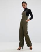 Alter Square Neck Jumpsuit - Green