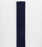 Noak Knitted Tie In Navy - Navy