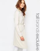 Noisy May Tall Lightweight Trench Coat - Cream